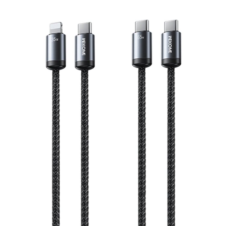 WK WDC-33 Raython Gen2 1m PD35W Type-C to 8 Pin Fast Charging Data Cable(Black)