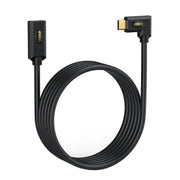 240W USB-C / Type-C Male to Female Multi-function Elbow USB 4.0 Data Extension Cable, Length:1m