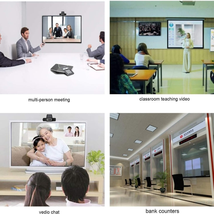 1080P 30fps HD Computer Camera Integrated Microphone USB Web Cam(Black)