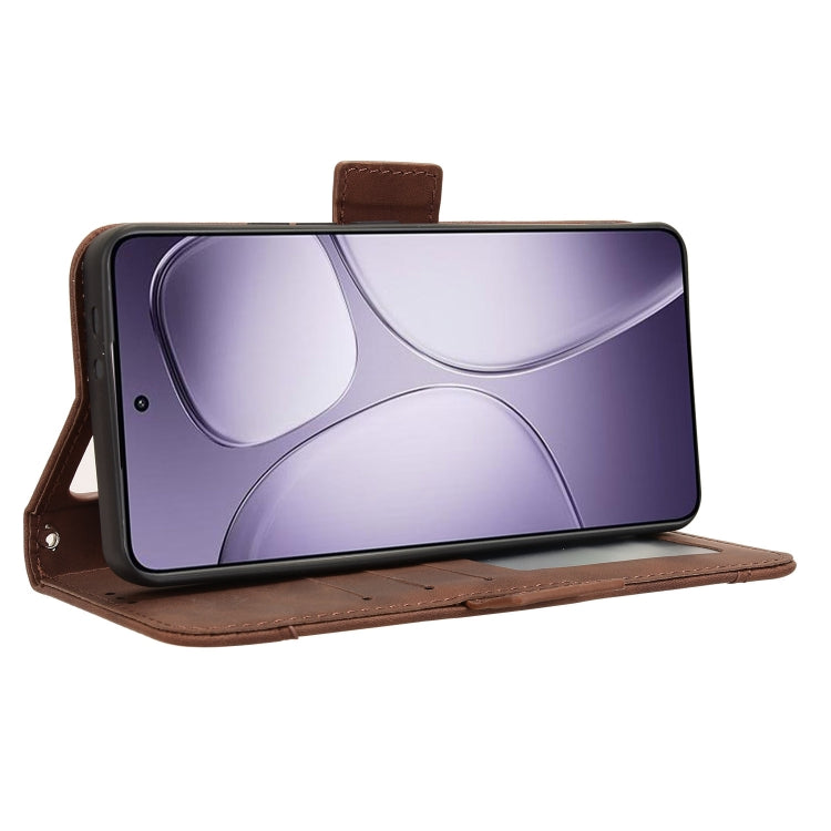 For Redmi K70 Ultra Skin Feel Calf Texture Card Slots Leather Phone Case(Brown)