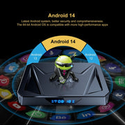 X96Q Pro+ Cortex-A55 Android 14 Octa-core CPU 4K HD Internet Set-top Box, RAM:2GB+16GB(EU Plug)