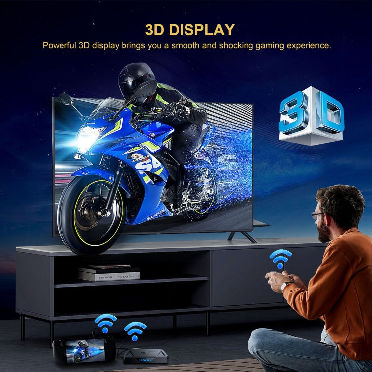 X96Q Pro+ Cortex-A55 Android 14 Octa-core CPU 4K HD Internet Set-top Box, RAM:4GB+32GB(AU Plug)