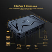 X96Q Pro+ Cortex-A55 Android 14 Octa-core CPU 4K HD Internet Set-top Box, RAM:4GB+32GB(UK Plug)