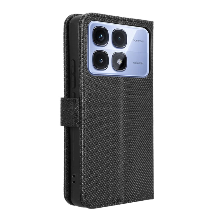 For Redmi K70 Ultra Diamond Texture Leather Phone Case(Black)
