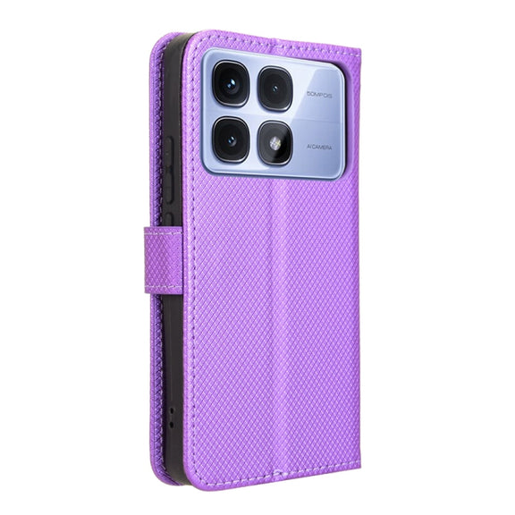 For Redmi K70 Ultra Diamond Texture Leather Phone Case(Purple)