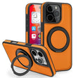 For iPhone 16 Pro Yashi 360 Degree Rotating MagSafe Holder Phone Case(Orange) - iPhone 16 Pro Cases by PMC Jewellery | Online Shopping South Africa | PMC Jewellery | Buy Now Pay Later Mobicred