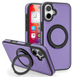 For iPhone 16 Plus Yashi 360 Degree Rotating MagSafe Holder Phone Case(Purple) - iPhone 16 Plus Cases by PMC TechLife | Online Shopping South Africa | PMC TechLife | Buy Now Pay Later Mobicred