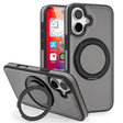 For iPhone 16 Yashi 360 Degree Rotating MagSafe Holder Phone Case(Grey) - iPhone 16 Cases by PMC Jewellery | Online Shopping South Africa | PMC Jewellery | Buy Now Pay Later Mobicred