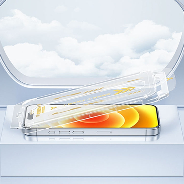 For iPhone 15 Pro Max WK WTP-084 Speedy Series Dust-free Warehouse HD Tempered Glass Film