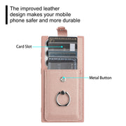For Samsung Galaxy S25 Ultra 5G Litchi Texture Drawing Card Bag Ring Holder Phone Case(Blue)