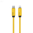 WK WDC-29 Elastic Genuine Silicone 1m PD30W Type-C to 8 Pin Fast Charging Data Cable(Yellow) - 2 in 1 Cable by WK | Online Shopping South Africa | PMC TechLife | Buy Now Pay Later Mobicred