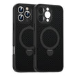 For iPhone 16 Pro Carbon Fiber MagSafe 360 Degree Rotating Holder Phone Case(Black) - iPhone 16 Pro Cases by PMC TechLife | Online Shopping South Africa | PMC TechLife | Buy Now Pay Later Mobicred