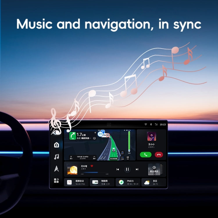For iPhone Car CarPlay Box Wired to Wireless Auto Adapter(Black)