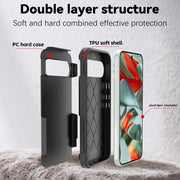 For Google Pixel 9 Pro XL RedPepper Armor PC Hybrid TPU Phone Case(Black)