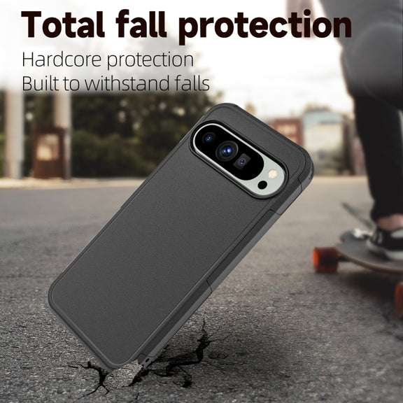For Google Pixel 9 Pro XL RedPepper Armor PC Hybrid TPU Phone Case(Black)