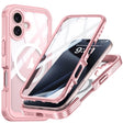 For iPhone 16 Plus RedPepper Tempered Glass MagSafe Phone Case(Pink) - iPhone 16 Plus Cases by RedPepper | Online Shopping South Africa | PMC TechLife | Buy Now Pay Later Mobicred