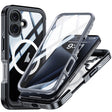 For iPhone 16 Plus RedPepper Tempered Glass MagSafe Phone Case(Black Grey) - iPhone 16 Plus Cases by RedPepper | Online Shopping South Africa | PMC TechLife | Buy Now Pay Later Mobicred
