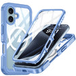 For iPhone 16 Plus RedPepper Tempered Glass MagSafe Phone Case(Sky Blue) - iPhone 16 Plus Cases by RedPepper | Online Shopping South Africa | PMC TechLife | Buy Now Pay Later Mobicred