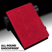 For Honor Pad 8 Peacock Embossed Pattern Leather Tablet Case(Red)