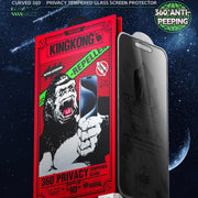 For iPhone 16 Plus / 15 Plus WK WTP-089 Space King Kong 9D Curved 360 Degree Privacy Tempered Glass Film