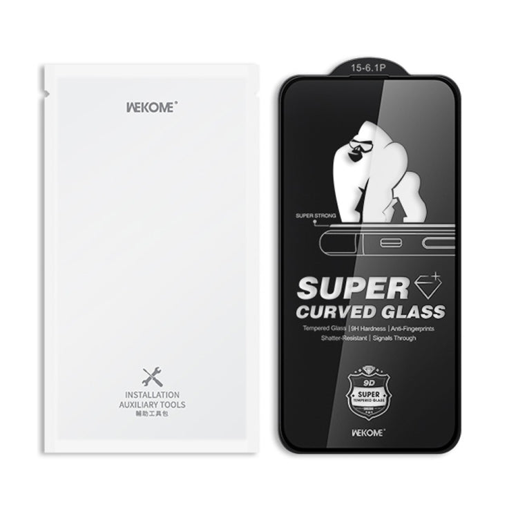 For iPhone 16 Plus / 15 Plus WK WTP-091 King Kong 6D Curved HD Tempered Glass Film