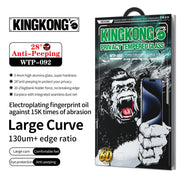 For iPhone 16 Pro WK WTP-092 King Kong 6D Curved 28 Degree Privacy Tempered Glass Film