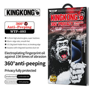 For iPhone 16 Pro WK WTP-093 King Kong 6D Curved 360 Degree Privacy Tempered Glass Film
