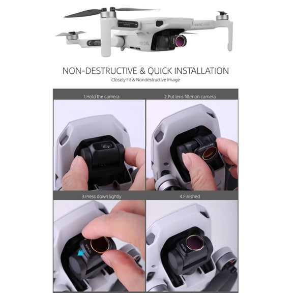 Sunnylife MM-FI9251 For DJI Mavic Mini / Mini 2 Drone ND8 Lens Filter