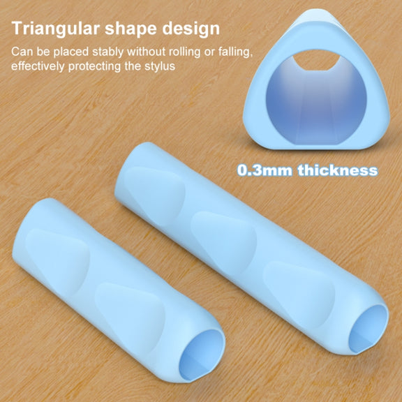 For Apple Pencil & Huawei M-Pencil Series Universal Stylus Silicone Protective Grip Cover(Grey)