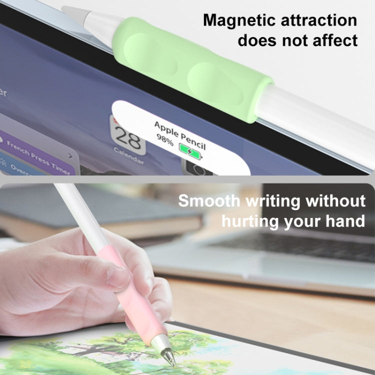 For Apple Pencil & Huawei M-Pencil Series Universal Stylus Silicone Protective Grip Cover(Grey)
