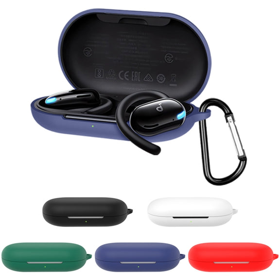 For Anker Soundcore V20i Bluetooth Earphone Silicone Protective Case(Black)