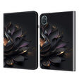 For Honor Pad 8 Crystal Texture Painted Leather Tablet Case(Purple Lotus) - Honor by PMC TechLife | Online Shopping South Africa | PMC TechLife | Buy Now Pay Later Mobicred