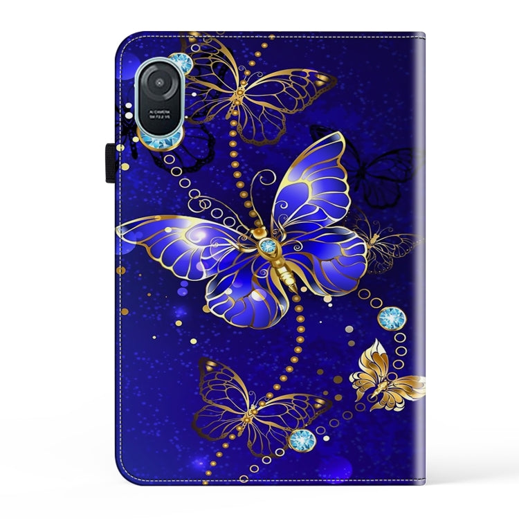 For Honor Pad 8 Crystal Texture Painted Leather Tablet Case(Diamond Butterflies)
