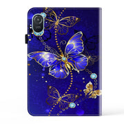 For Honor Pad 8 Crystal Texture Painted Leather Tablet Case(Diamond Butterflies)