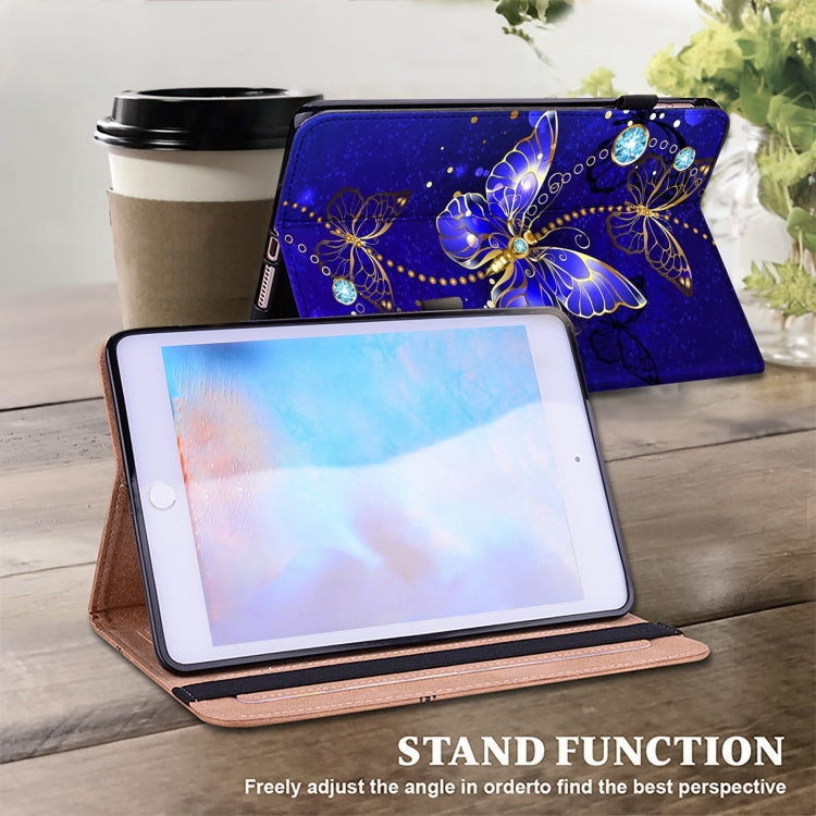For Honor Pad 8 Crystal Texture Painted Leather Tablet Case(Diamond Butterflies)