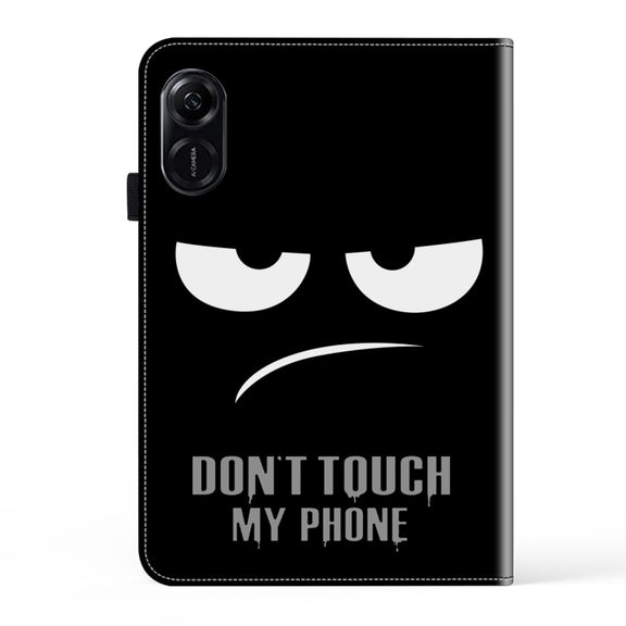 For Honor Pad X9 Crystal Texture Painted Leather Tablet Case(Dont Touch My Phone)
