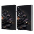 For Honor Pad X9 Crystal Texture Painted Leather Tablet Case(Purple Lotus) - Honor by PMC TechLife | Online Shopping South Africa | PMC TechLife | Buy Now Pay Later Mobicred