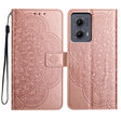 For Motorola Edge 2024 Flower Embossed Leather Phone Case(Rose Gold) - Motorola Cases by PMC Jewellery | Online Shopping South Africa | PMC Jewellery | Buy Now Pay Later Mobicred