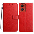 For Motorola Moto G Stylus 5G 2024 Flower Embossed Leather Phone Case(Red) - Motorola Cases by PMC Jewellery | Online Shopping South Africa | PMC Jewellery | Buy Now Pay Later Mobicred