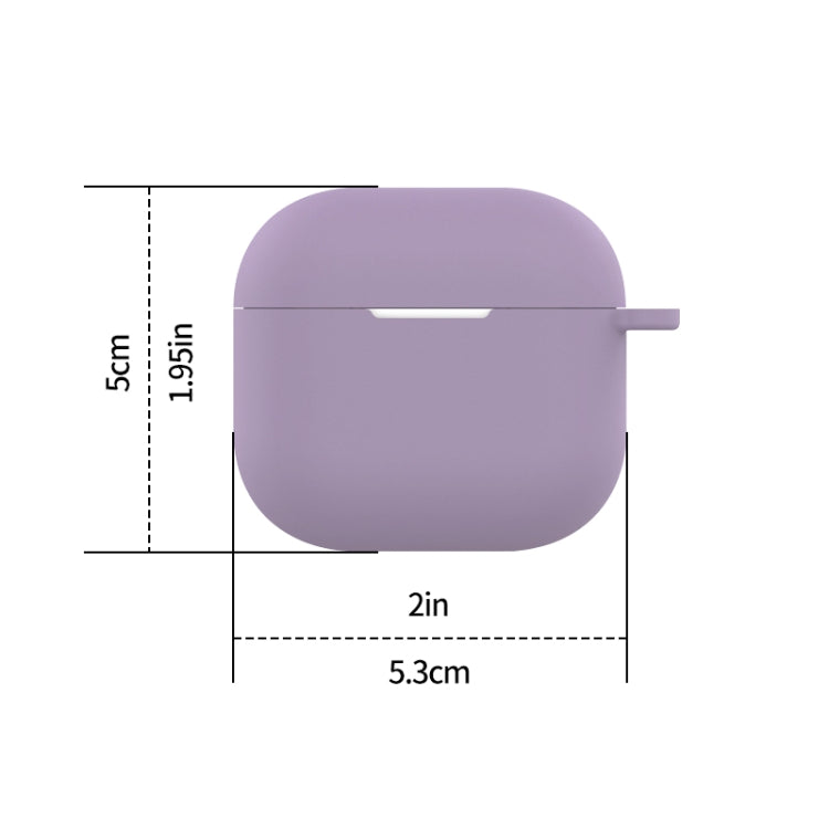 For AirPods 4 Silicone Earphone Protective Case with Hook(Red)