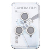 For iPhone 16 Pro / 16 Pro Max 9H Point Drill Camera Lens Protector Ring(Silver)