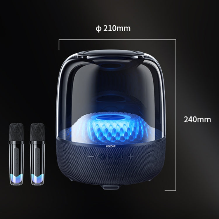 WEKOME Beluga D16 Spiritful Island Desktop Bluetooth Speaker With Dual Microphones(Black)
