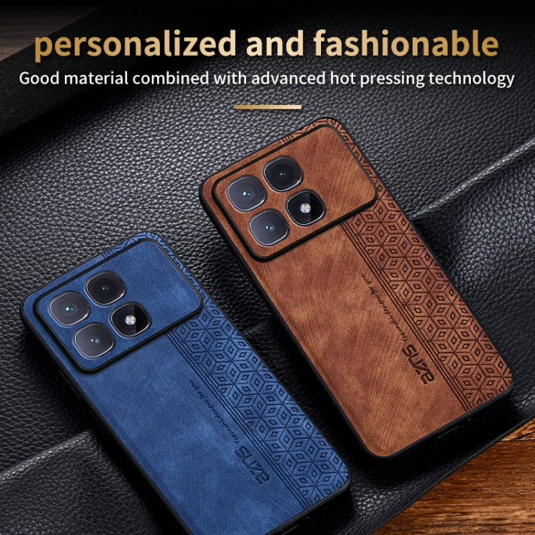 For Redmi K70 Ultra AZNS 3D Embossed Skin Feel Phone Case(Black)