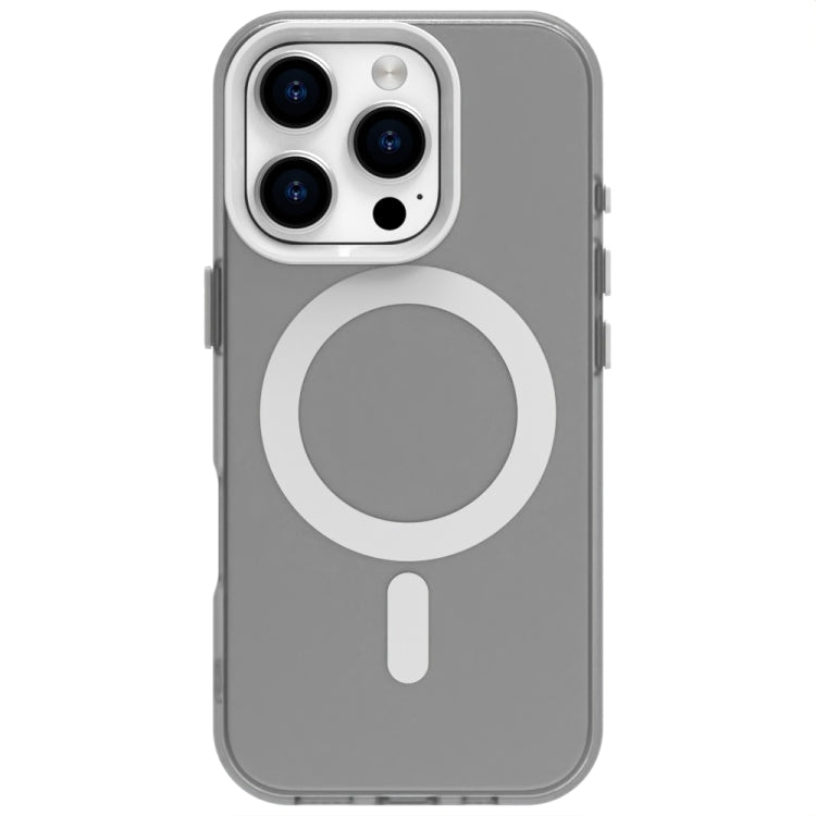 For iPhone 16 Pro Max Candy Magsafe PC Hybrid TPU Phone Case(White)
