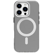 For iPhone 16 Pro Max Candy Magsafe PC Hybrid TPU Phone Case(White)