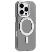 For iPhone 16 Pro Max Candy Magsafe PC Hybrid TPU Phone Case(White)