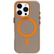For iPhone 16 Pro Candy Magsafe PC Hybrid TPU Phone Case(Orange)