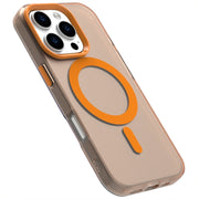For iPhone 16 Pro Candy Magsafe PC Hybrid TPU Phone Case(Orange)