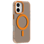 For iPhone 16 Plus Candy Magsafe PC Hybrid TPU Phone Case(Orange)