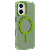 For iPhone 16 Plus Candy Magsafe PC Hybrid TPU Phone Case(Green)